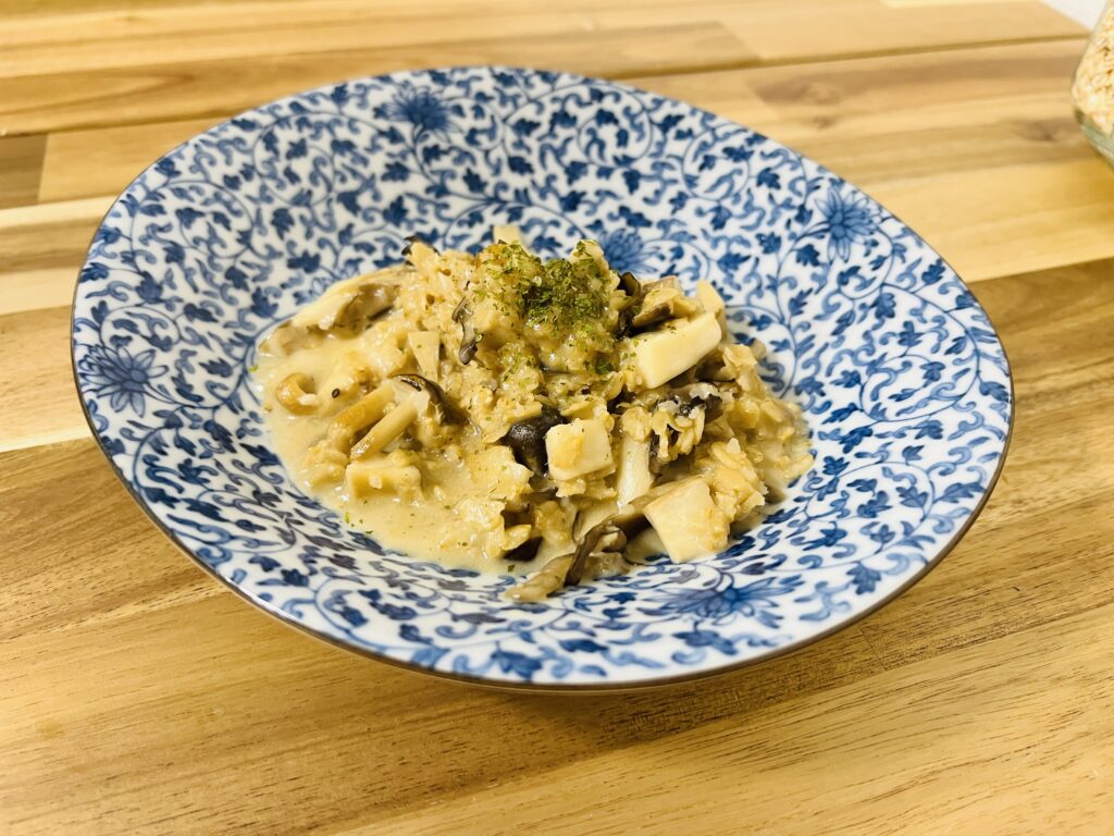 オートミールきのこリゾット